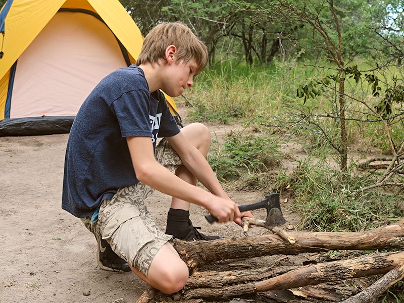 Wild-kamperen in de bush